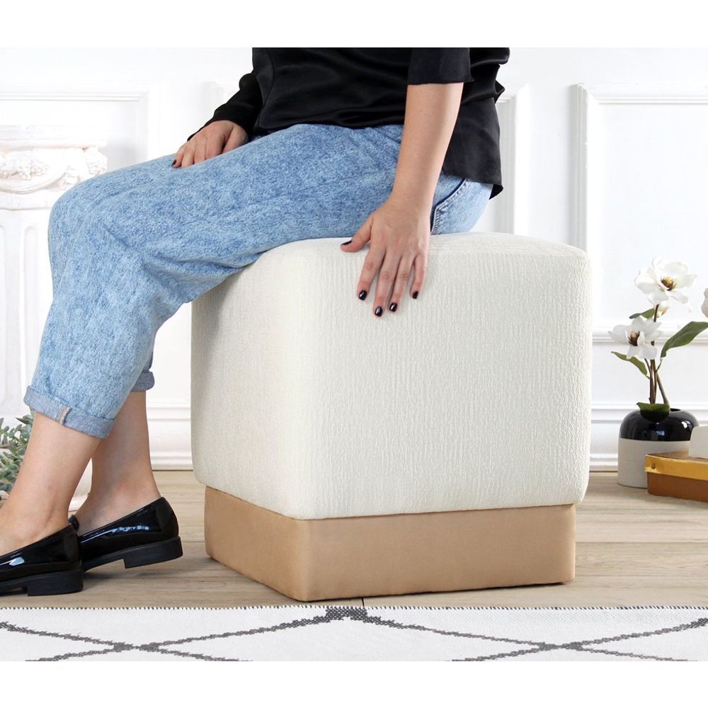 Borgot - Kremasti Pouf slika 3