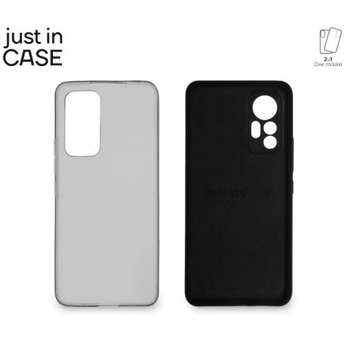 2u1 Extra case MIX paket CRNI za Xiaomi 12 Lite slika 1