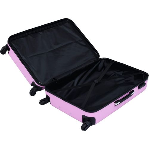 3-dijelni set čvrstih kovčega ružičasti ABS slika 13