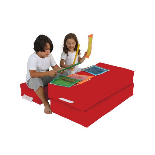 Atelier Del Sofa Vreća za sjedenje, Kids Double Seat Pouf - Red slika 2