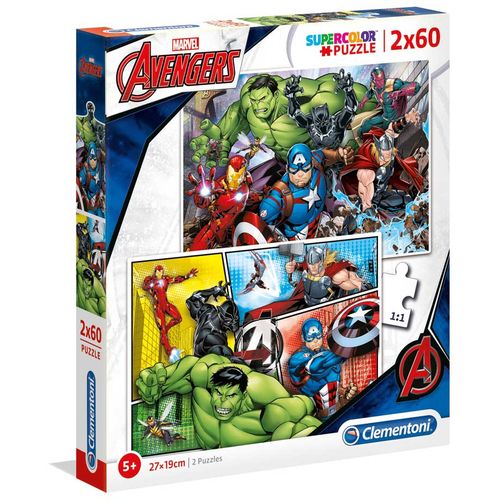 Clementoni Puzzle 2X60 Avengers - 2019 slika 1