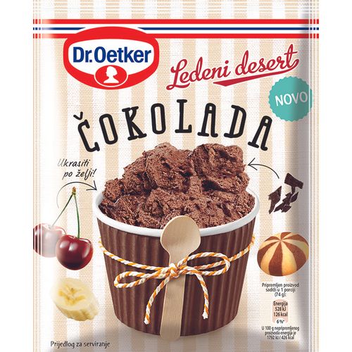 Dr. Oetker ledeni desert čokolada 96g slika 1