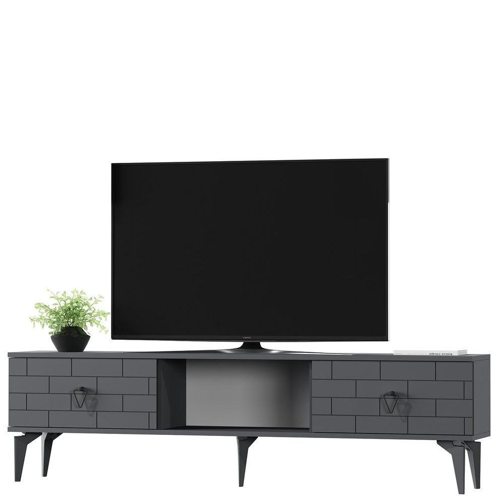 TV Stalak Varna u Antracit Boji slika 3