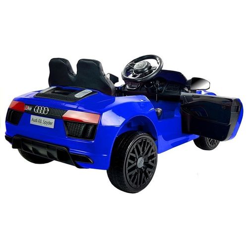 Licencirani auto na akumulator Audi R8 Spyder - plavi/lakirani slika 11
