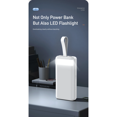 Powerbank AWEI P140K  30.000 mAh Li-Polymer LI-POLYMER BATTERY,22.5W FAST-CHARGING ,1XUSB-C+2XUSB-A,W/DISPLAY, BLACK slika 2