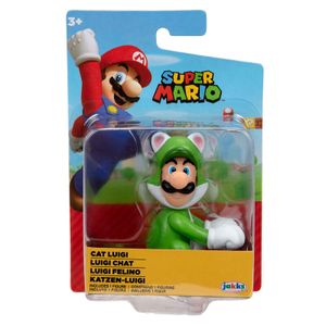 Nintendo Super Mario Cat Luigi Figura - 6,5 cm