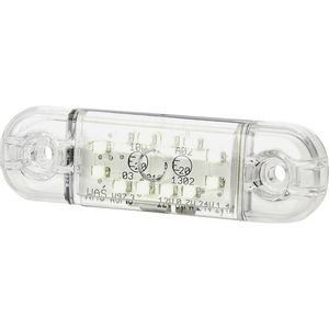 SecoRüt bočna svjetiljka za označavanje rubova otvoreni kraj kabela odsevno svjetlo sprijeda 12 V, 24 V bijela prozirno staklo