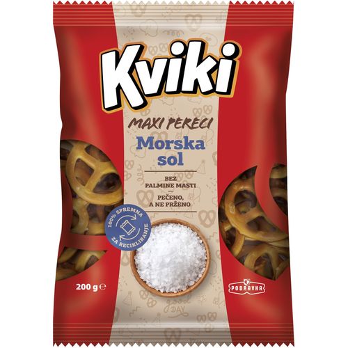 Kviki Maxi Pereci Slani, 200g Vrećica  slika 1