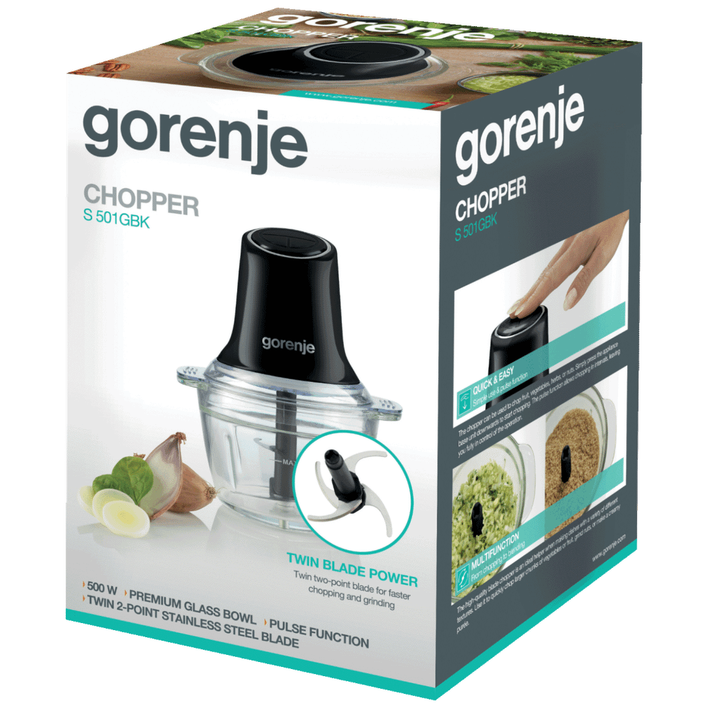 Gorenje Sjeckalica sa staklenom posudom S501GBK slika 5
