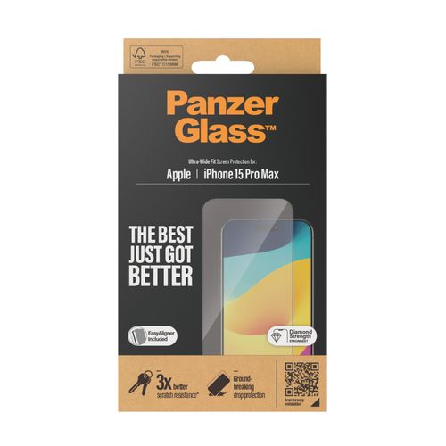 Panzerglass zaštitno staklo za iPhone 15 Pro Max ultra wide fit slika 4