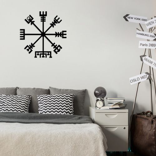 Wallity Metalna zidna dekoracija, Vegvisir slika 1