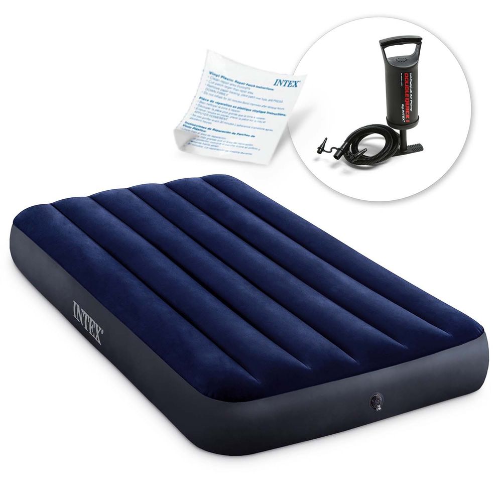 Intex madrac na napuhavanje 191x99x25 cm s klipnom pumpom slika 1