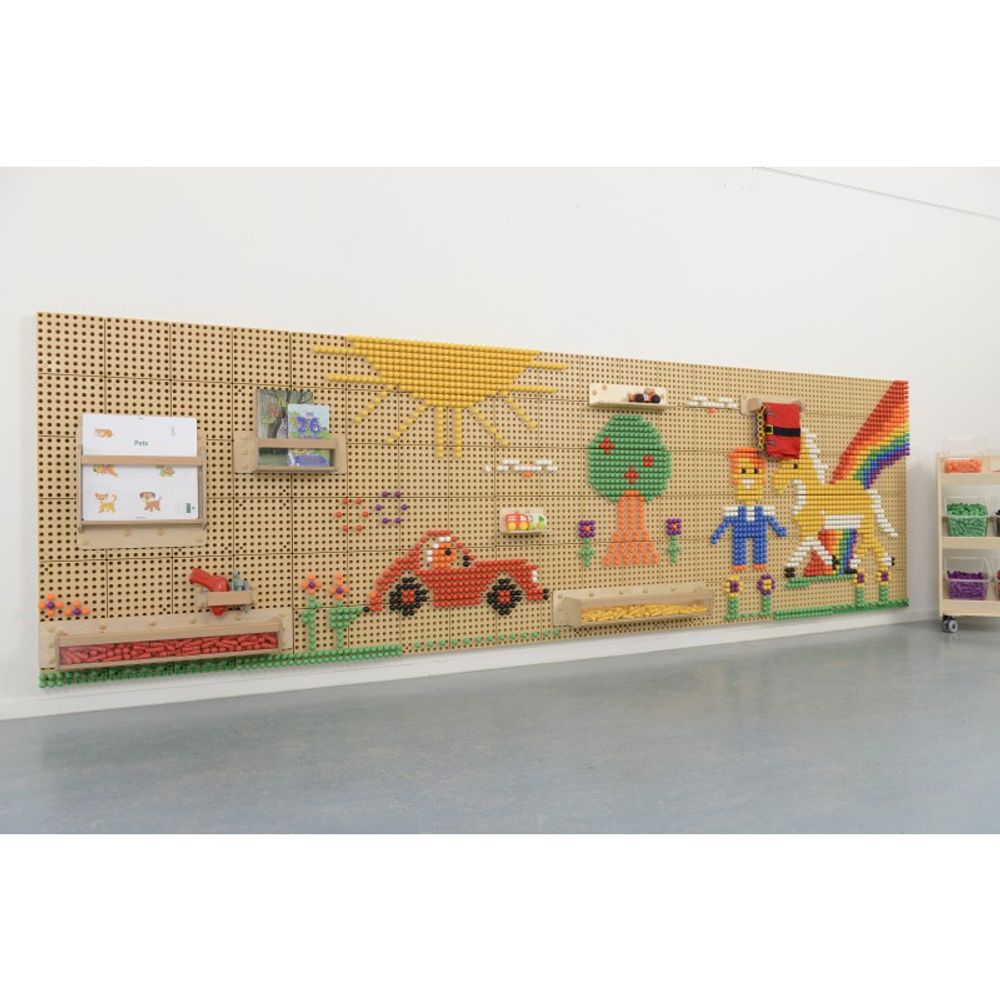 Masterkidz zidni panel za znanstvenu ploču kreativni nosač 120x80 cm bez ploče za pričvršćivanje slika 5