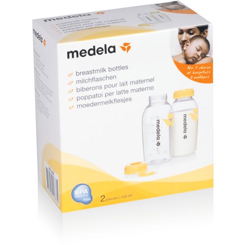 Medela - Breastmilk Bottles 250 ml (2 pcs.) flašica za čuvanje mleka sa poklopcem (2 kom) slika 2