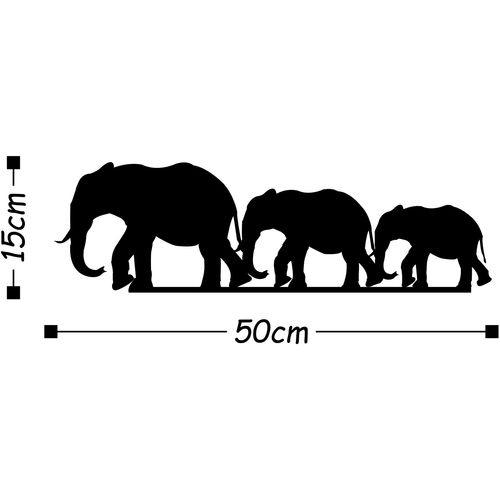 Wallity Metalna zidna dekoracija, Elephants slika 3