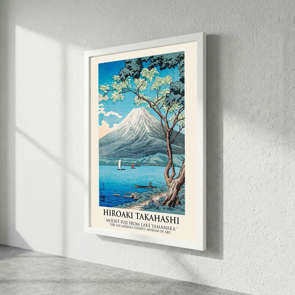 Dekorativna slika u okviru - Mount Fuji iz jezera Yamanaka slika 2