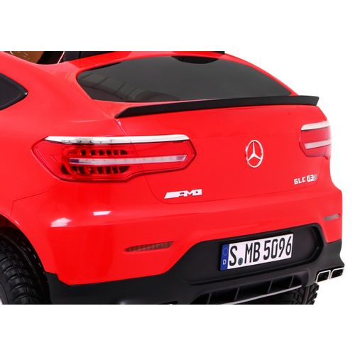 Licencirani auto na akumulator Mercedes GLC 63S - dvosjed - crveni slika 10