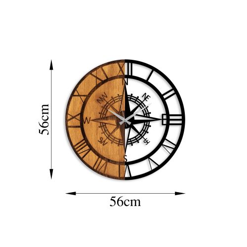 Wallity Ukrasni drveni zidni sat, Clock Mechanism slika 8