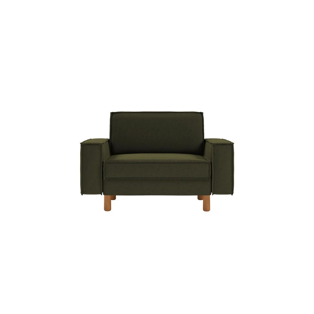 Sofa za Jednu Osobu Sparrow Loveseat - boje: uljana zelena orah slika 2