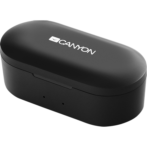 CANYON TWS-2 Bluetooth sport headset, with microphone, BT V5.0, RTL8763BFR, battery EarBud 43mAh*2+Charging Case 800mAh, cable length 0.18m, 78*38*32mm, 0.063kg, Black slika 3