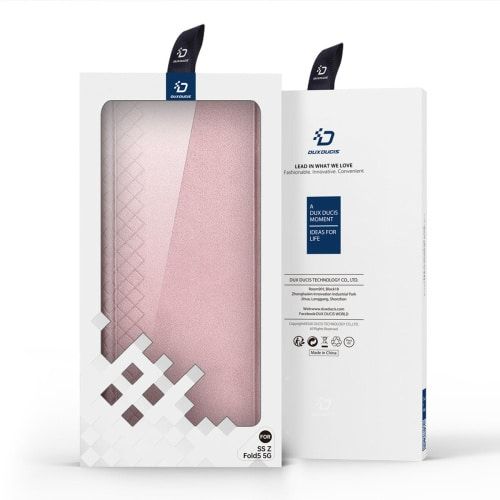 DUX DUCIS Bril – kožna maska ​​za Samsung Galaxy Z Fold5 5G pink slika 2