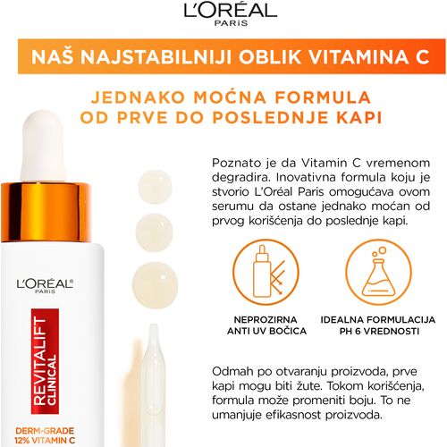 L'Oreal Paris Revitalift Clinical serum za lice sa 12% čistog vitamina C 30ml slika 8