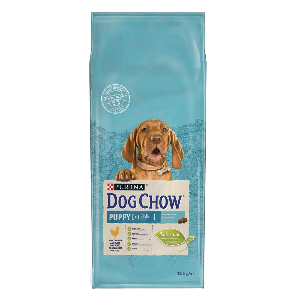 DOG CHOW Hrana za štence, Piletina, Sve rase pasa, 14 kg XXL slika 1