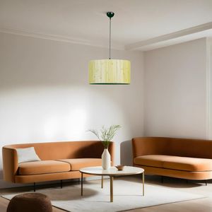 Bambu 08 Abajurlu Tekli Sarkıt Avize - Oak Black