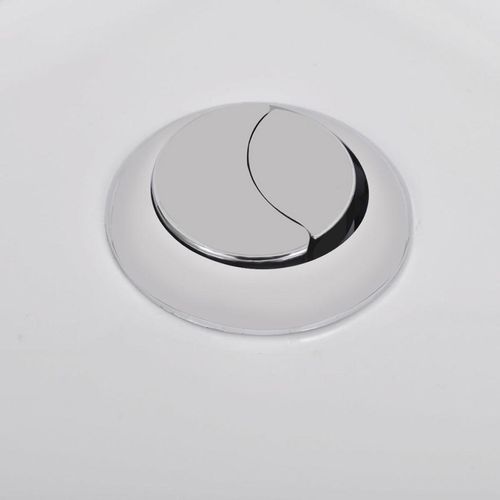 Keramička okrugla toaletna školjka s protokom vode bijela slika 3
