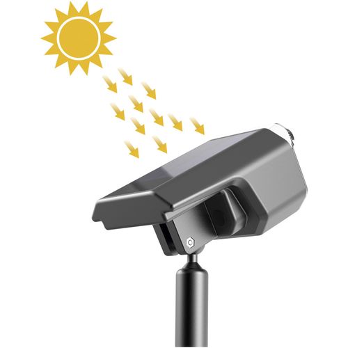 KSIX, SmartLED vanjski solarni reflektor, WiFi + APP uključen, solarni panel slika 4