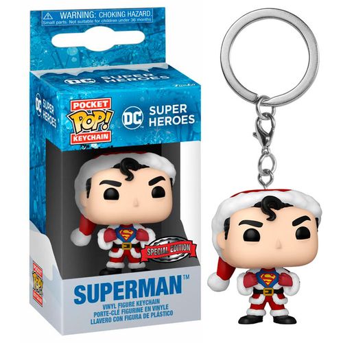 Pocket POP Keychain DC Comics Holiday Superman Exlusive slika 3