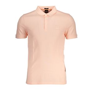 HUGO BOSS MEN'S SHORT SLEEVED POLO SHIRT PINK