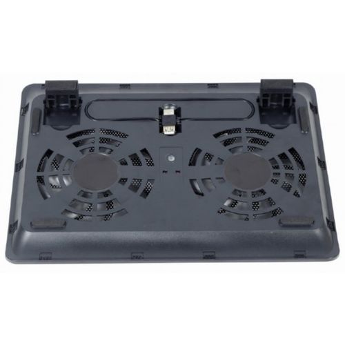 NBS-2F15-05 Gembird hladnjak za laptop, 15.6 2x125mm Fan, USB, 340x250mm, Ergo Stand slika 3