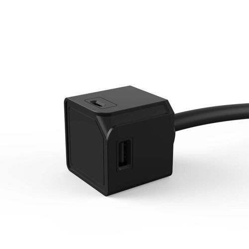 POWERCUBE SOCKET USB CRNI PRODUŽENI 1,5M KABL 2X USB-C 2X USB-A slika 2