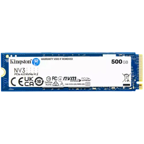 Kingston NV3 NVMe 500GB,R6000/W2200, M.2 2280 SNV3S/500G slika 1