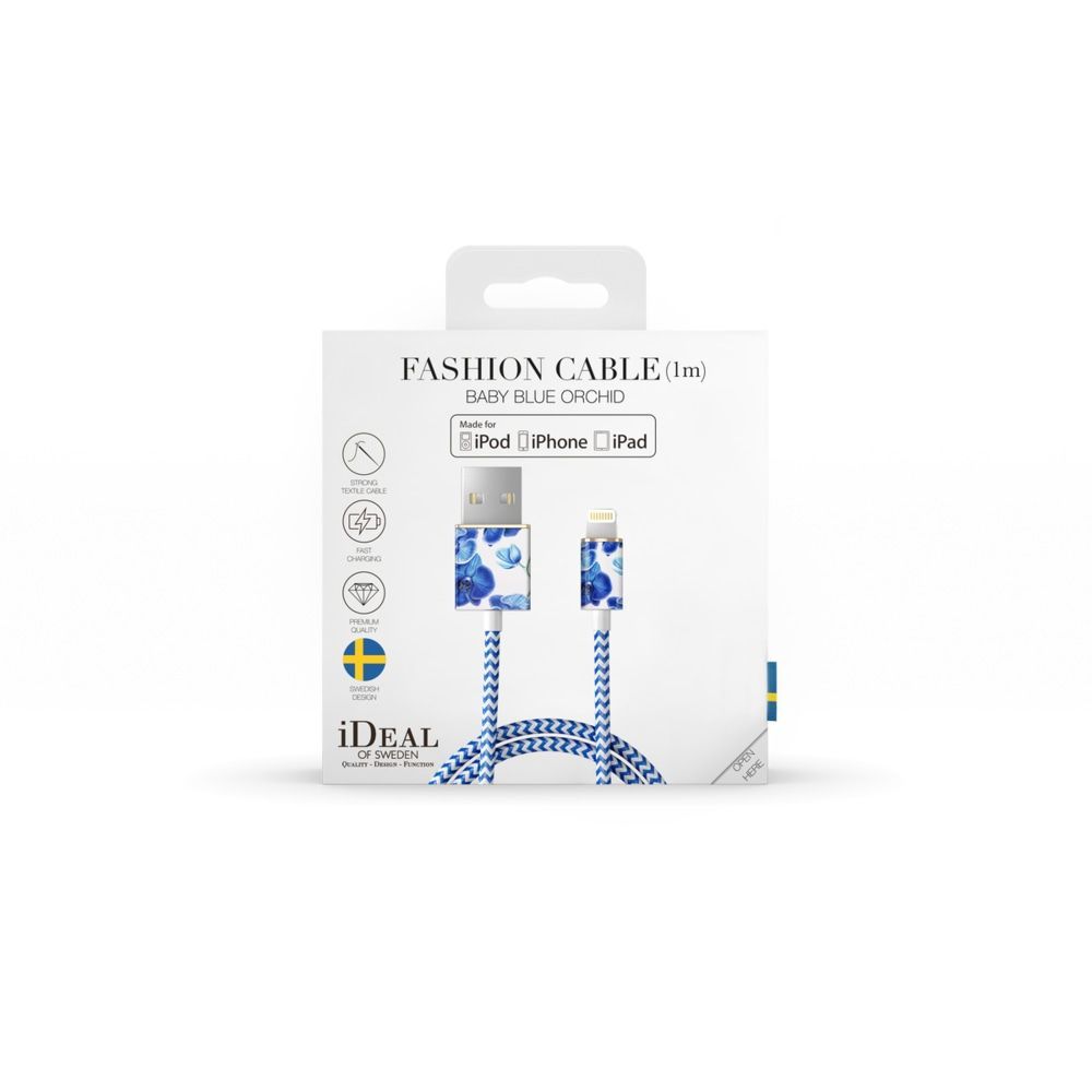 Kabel - Lightning to USB (1,00m) - Baby Blue Orchid slika 2
