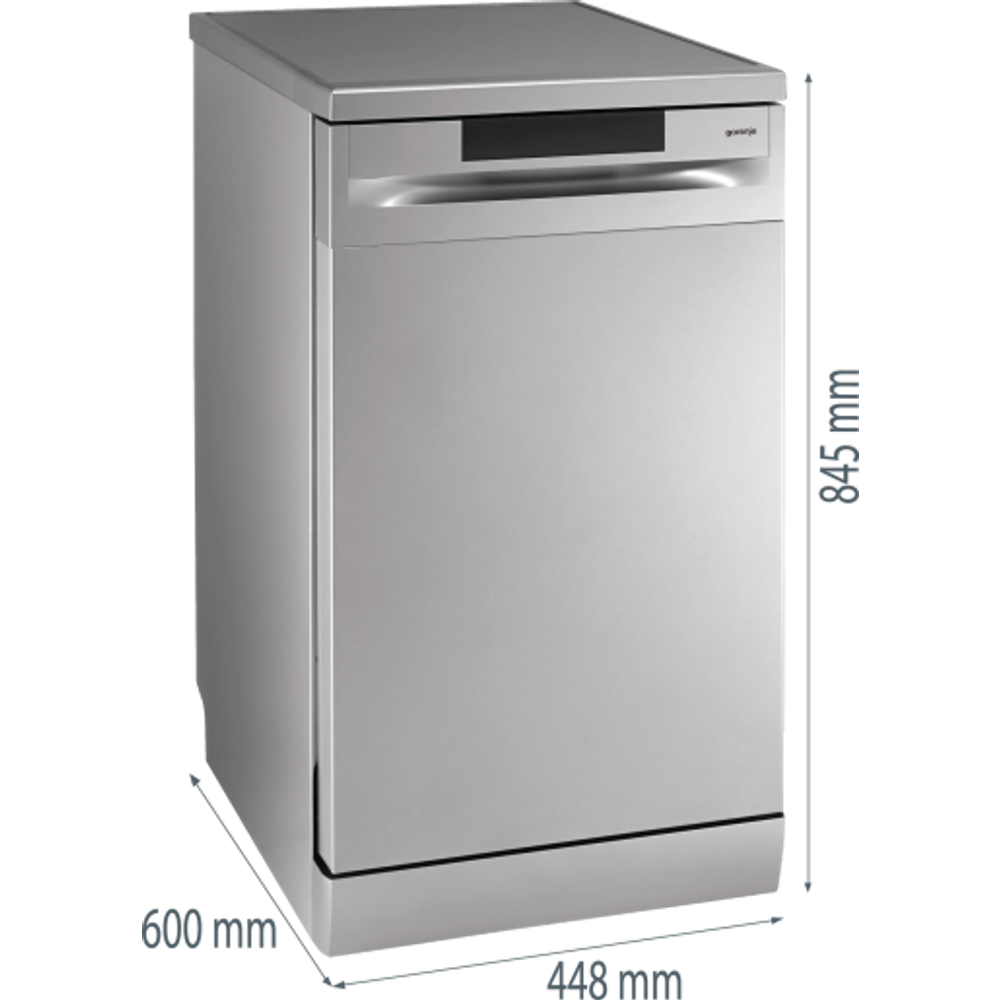 Gorenje Samostojeća mašina za suđe GS52E15S / 9 setova 45 cm slika 2
