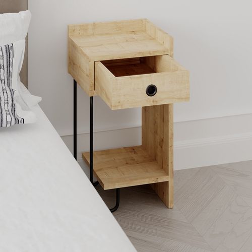 Sirius Right - Oak Oak Nightstand slika 7