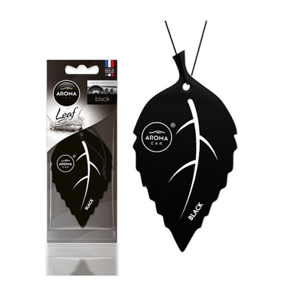 Aroma Car Miris za auto Leaf, Crni slika 1