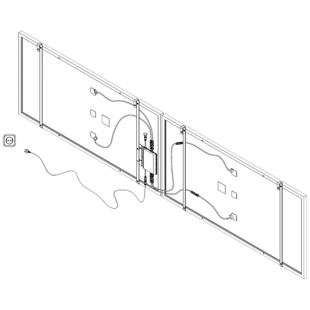 MKM Solarni panel za balkon, set, 800W - PV 800 slika 2