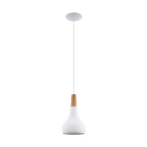 Eglo Sabinar Visilica - E27, Ø180 mm, Drvo/Bijela