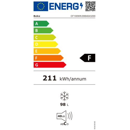 Beko CF100WN Horizontalni zamrzivač slika 5