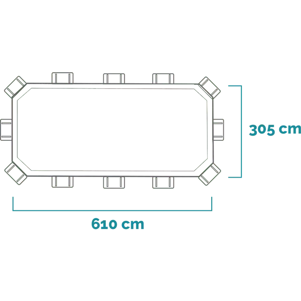 Intex montažni bazen Prism Frame 610 x 305 x 122cm sa filter pumpom 26798NP slika 10