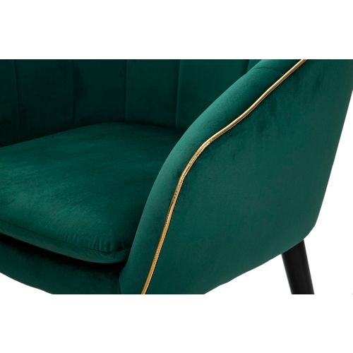 Mauro Ferretti Fotelja Paris verde-gold cm 62x58x78 slika 6