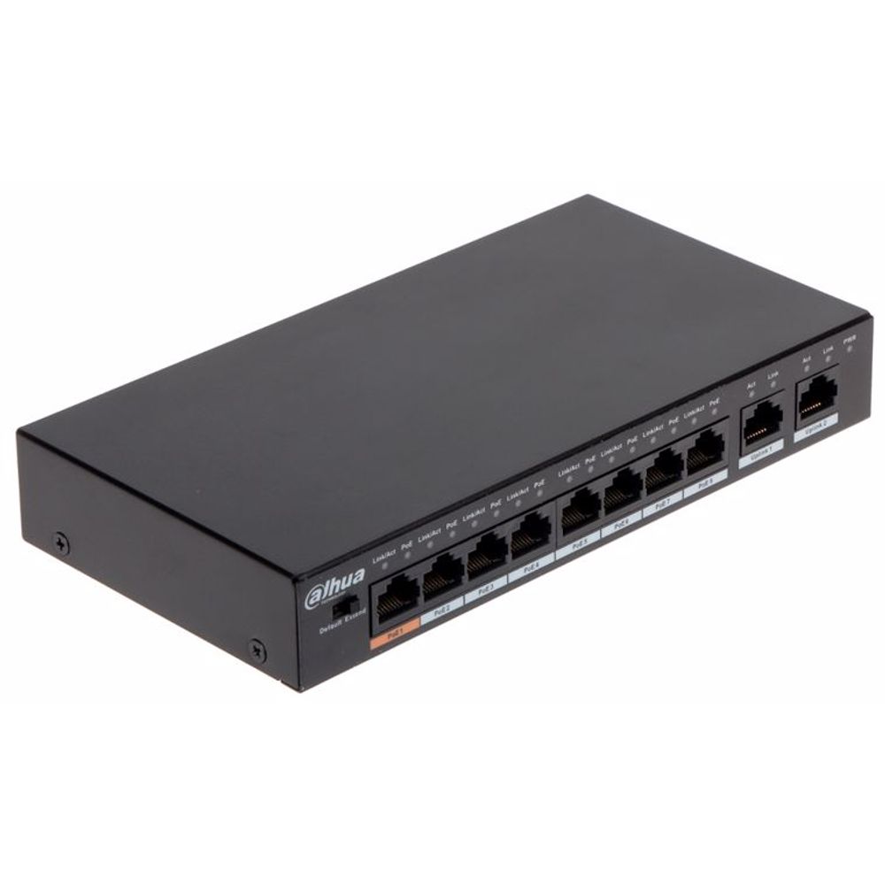 Dahua 10-Port Unmanaged Desktop PoE Switch with 8-Port PoE +2g DH-PFS3010-8ET-96 slika 1