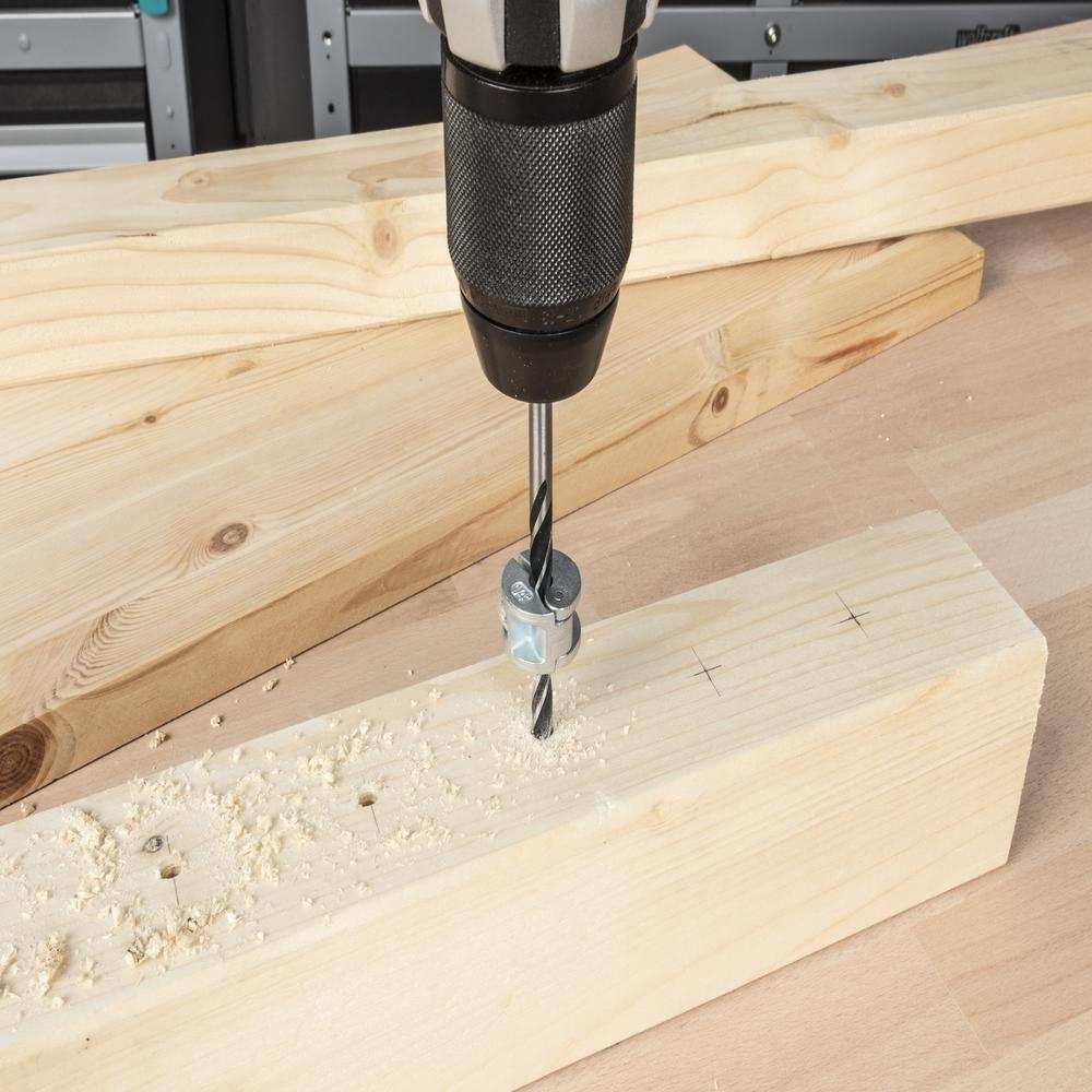 Wolfcraft Graničnik Dubine Bušenja Set Univerzalni fi 6, 8, 10 mm / 4 dijelni - 2755000 slika 2