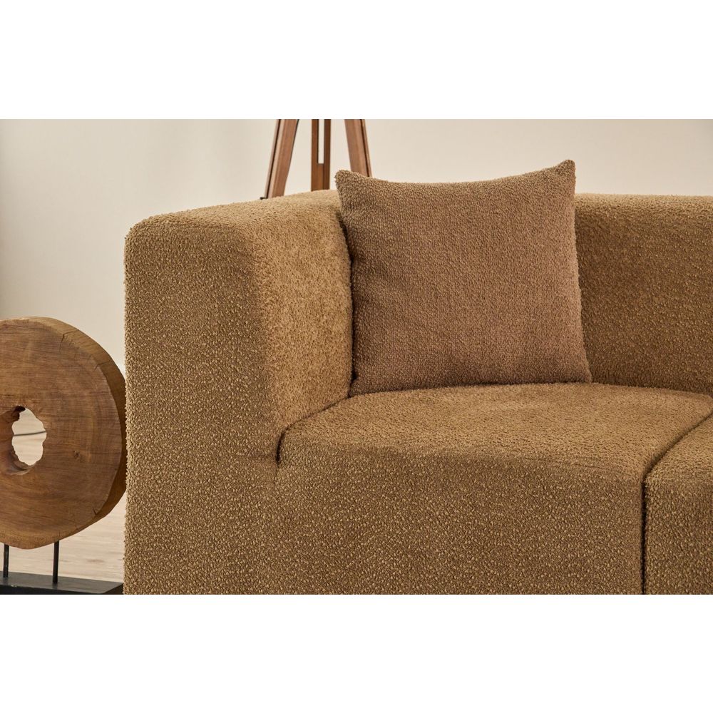 Ugaona Sofa Raks - smeđa slika 6