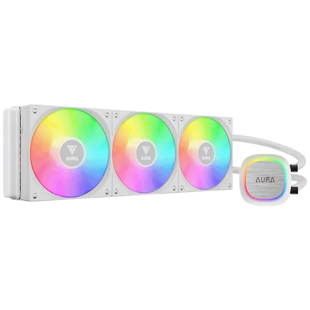 Zeus Vodeno hlađenje za CPU, RGB - Gamdias Aura GL360 WH V2 slika 1