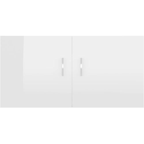 Zidni ormarić visoki sjaj bijeli 80 x 39 x 40 cm od iverice slika 40
