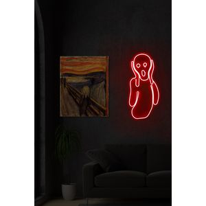 Wallity Ukrasna plastična LED rasvjeta, Scream - Red